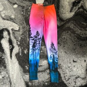 Black Milk Clothing Aurora Skye Neon Purple Leggings